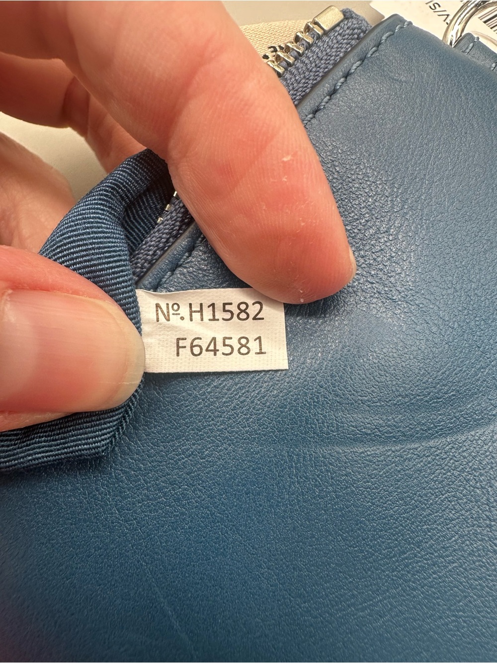 Coach Blue Leather Zip Wristlet Wallet - Picture 7 of 12
